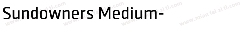 Sundowners Medium字体转换
